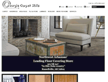 Tablet Screenshot of georgiacarpetmillsarkansas.biz